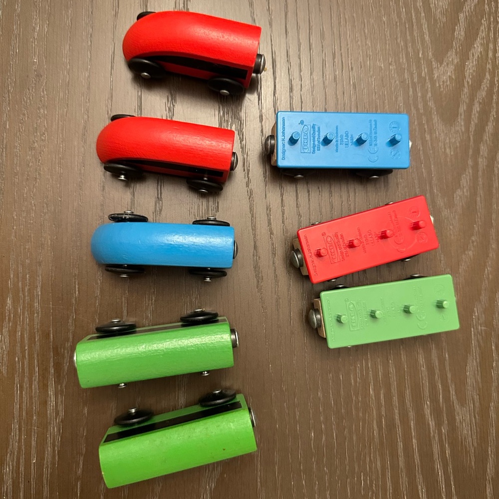 IKEA lillibo wooden train set